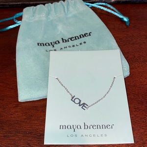 Maya Brenner LOVE Bracelet in Silver, Brand New in Original Packaging w/ Pouch